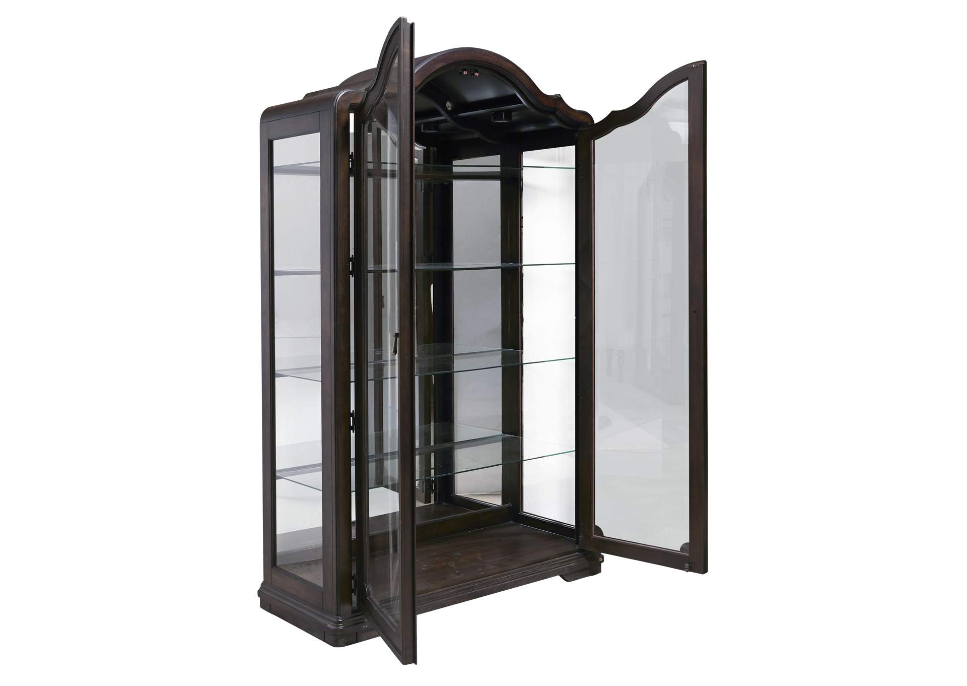Cooper Falls 2-Door Display Cabinet with Glass Shelves,Pulaski Furniture