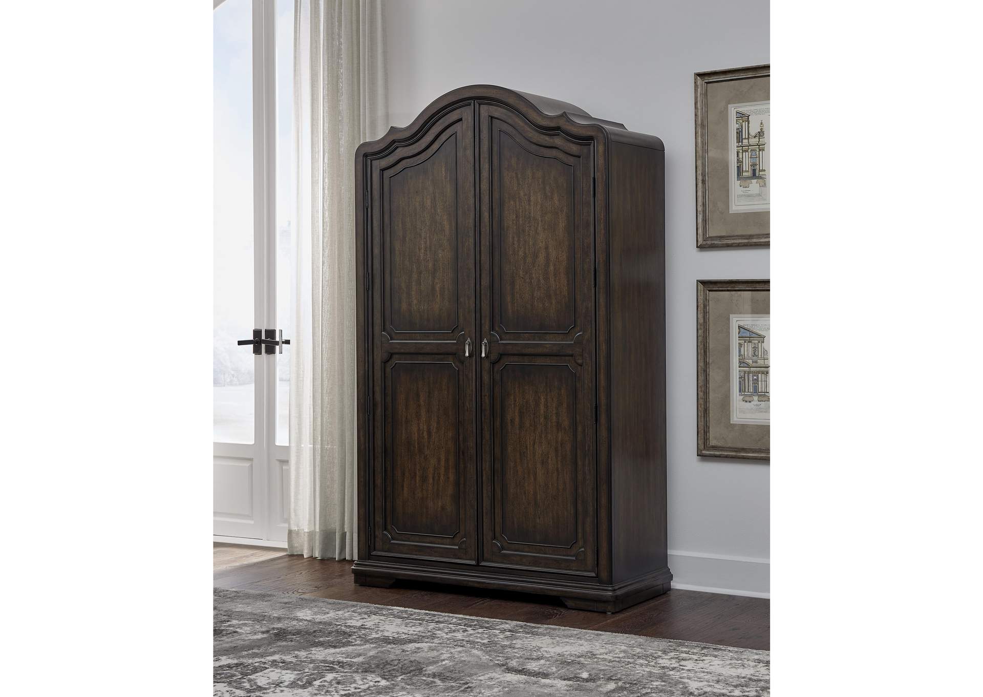 Cooper Falls Two Door Armoire with Drawers,Pulaski Furniture