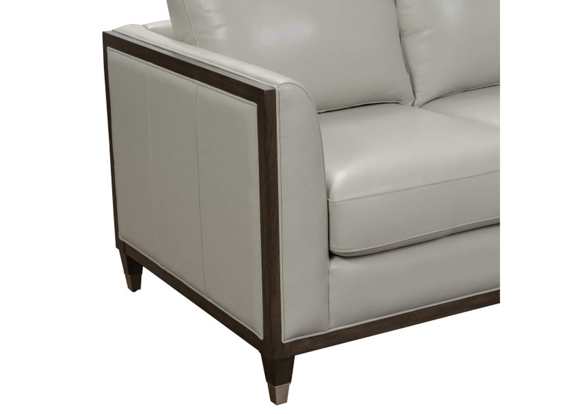 Addison Leather Accent Chair in Frost Grey,Pulaski Furniture