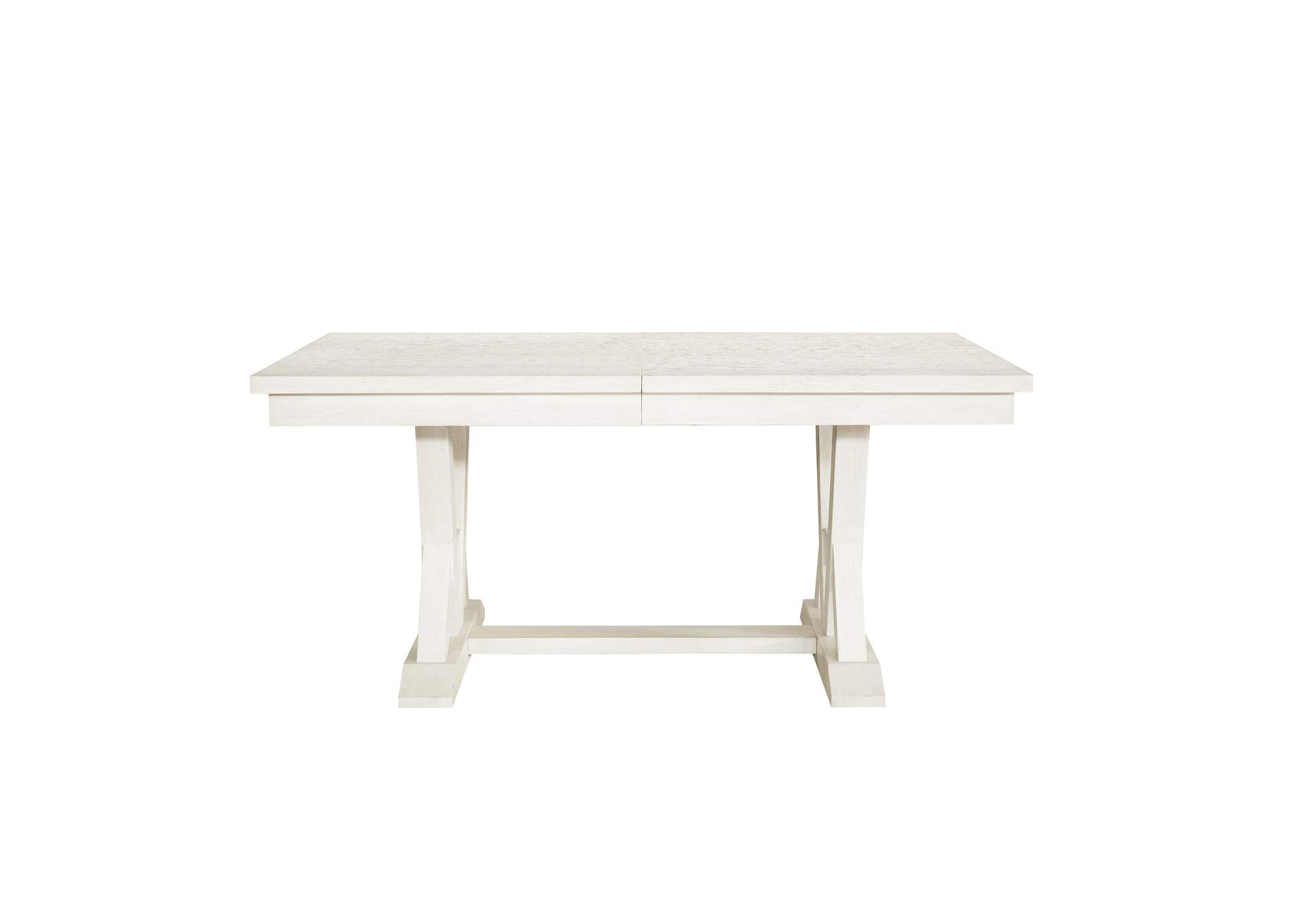 Maggie Valley Trestle Table with Extension Leaf,Pulaski Furniture