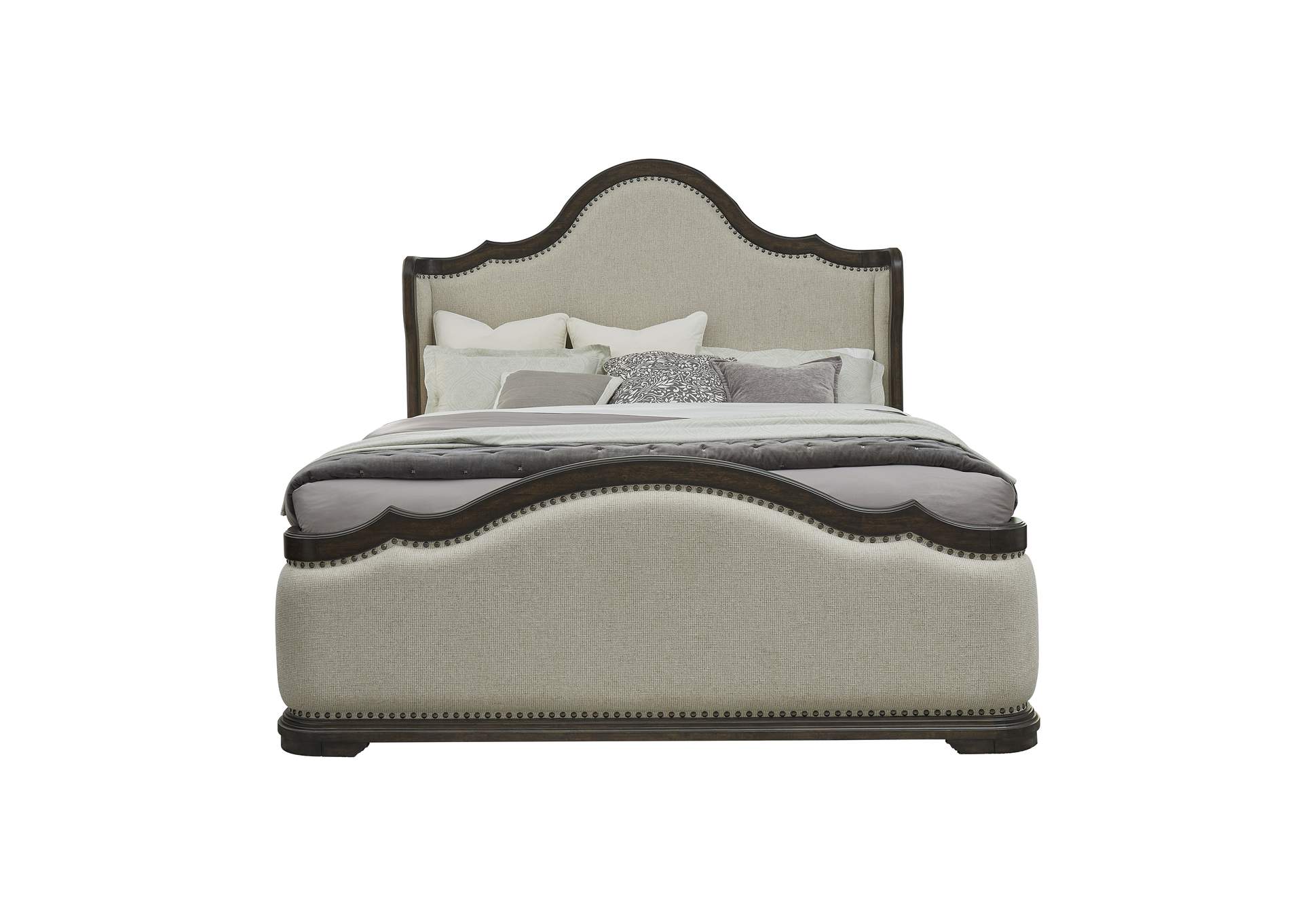 Cooper Falls Shelter-Back Queen Upholstered Bed,Pulaski Furniture