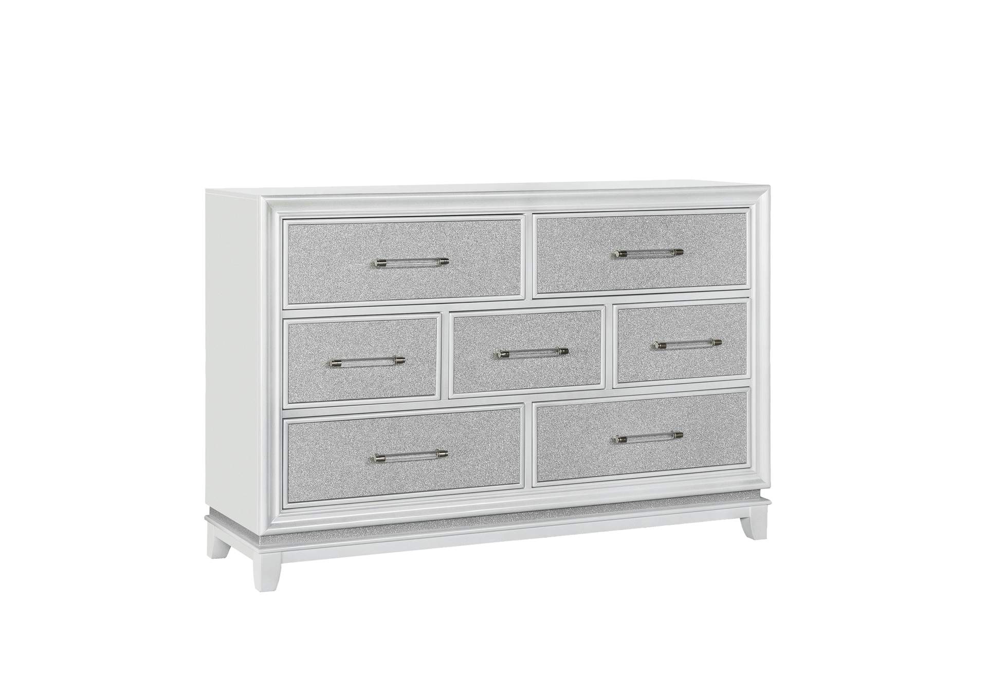 Starlight 7 Drawer Dresser with LED Lights,Pulaski Furniture