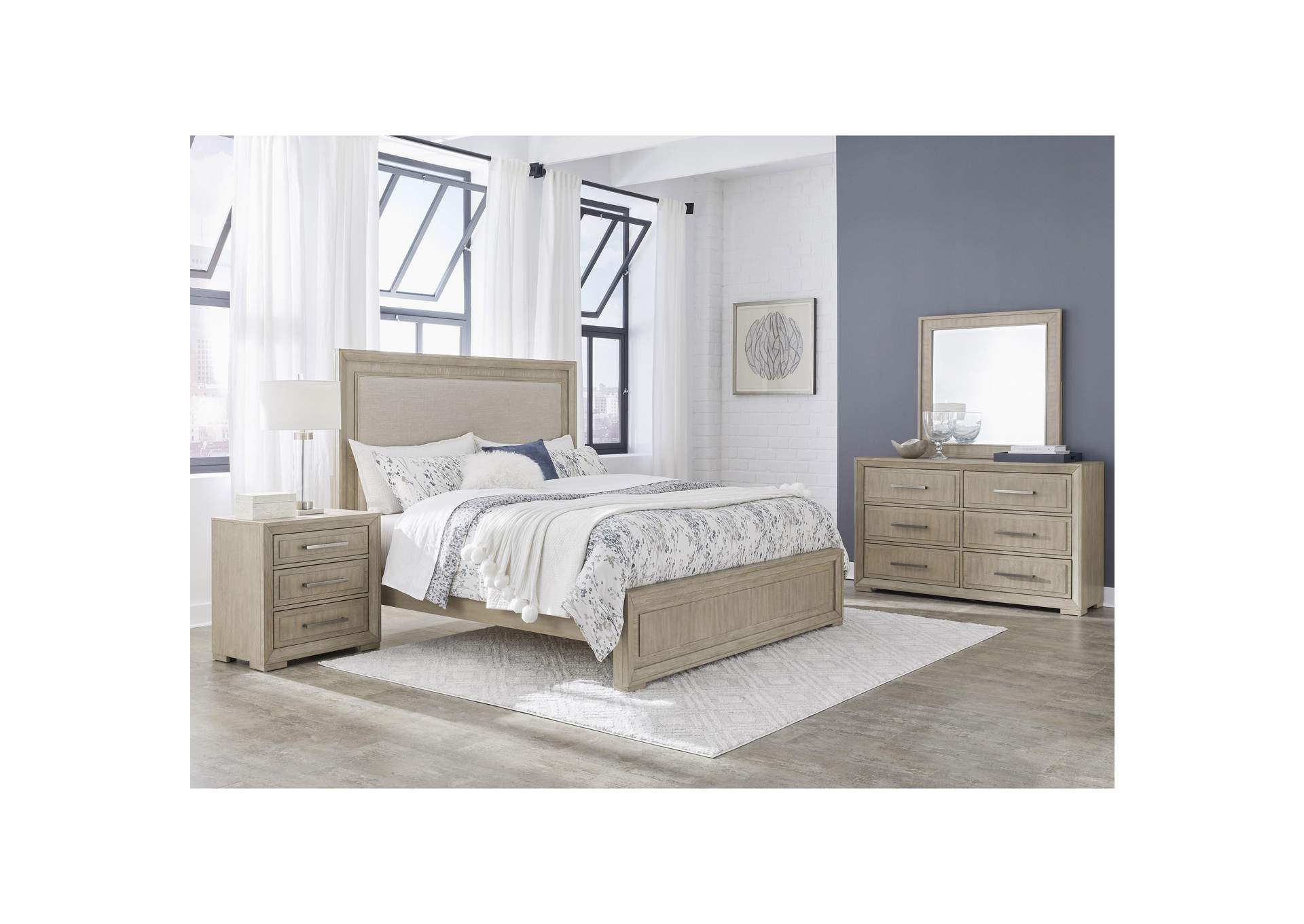 Drew & Jonathan Home Gramercy Upholstered King Panel Bed,Pulaski Furniture