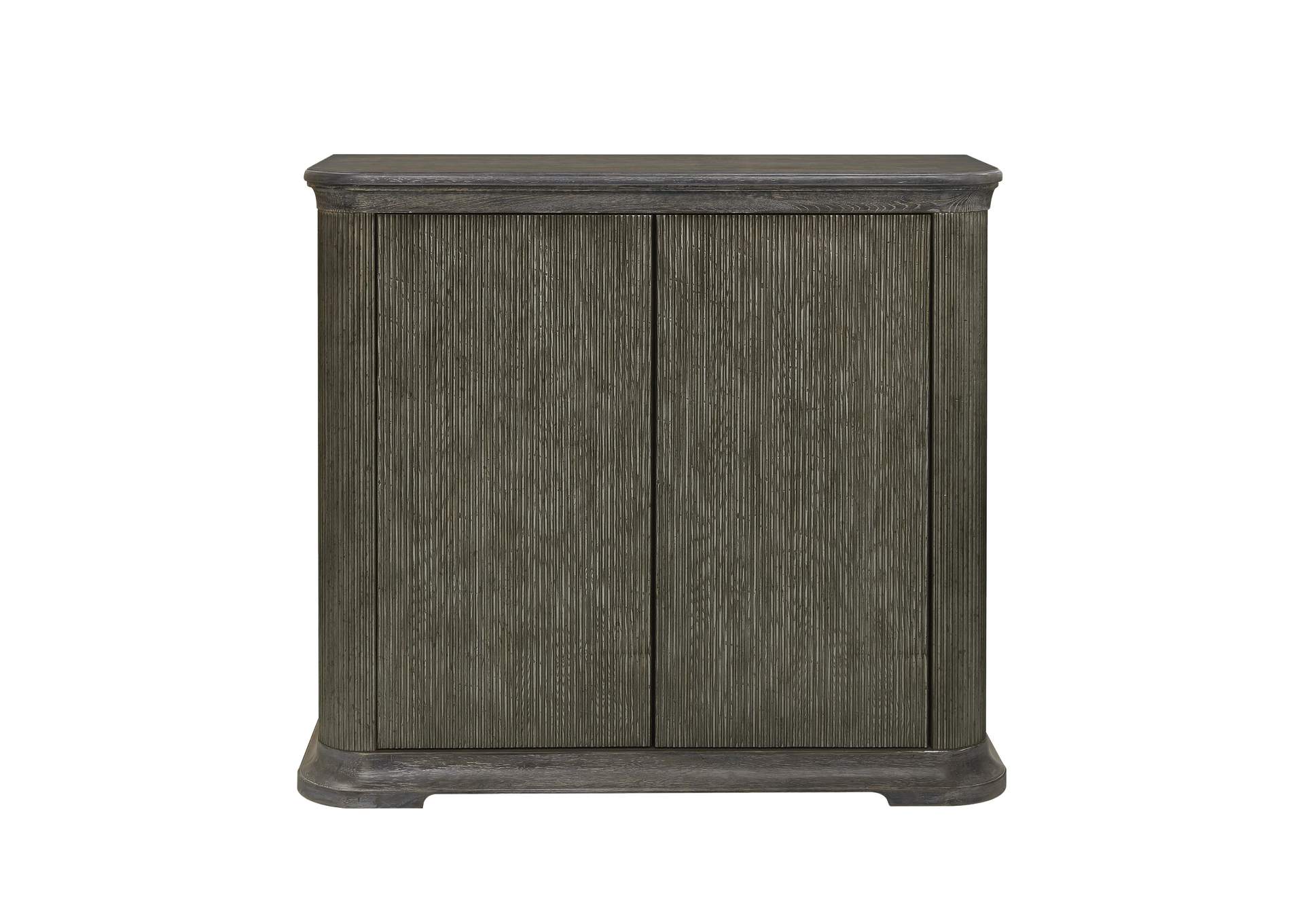 Reeded 2 Door Accent Chest with Shelves,Pulaski Furniture