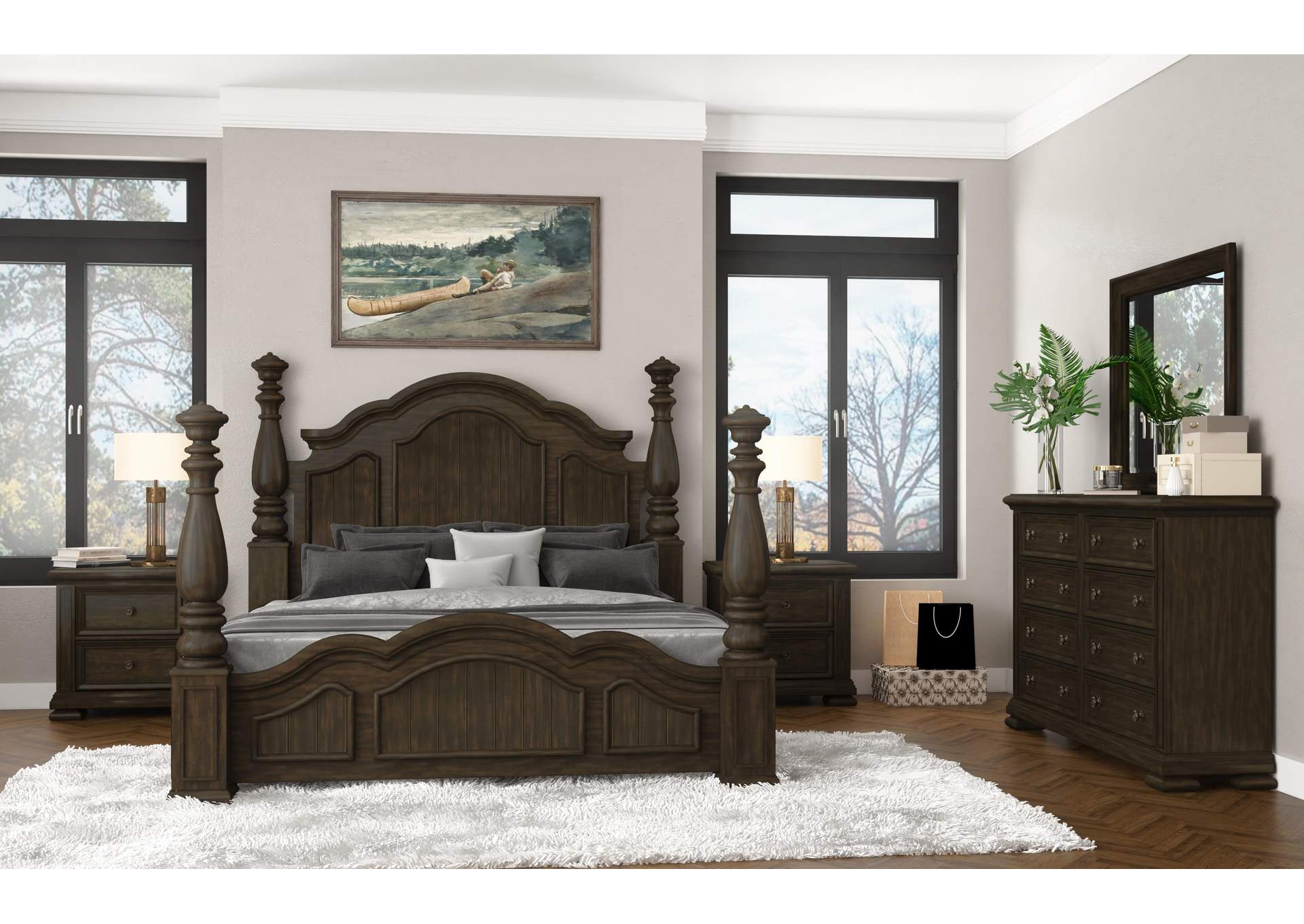 Sequoia California King Bed,Pulaski Furniture