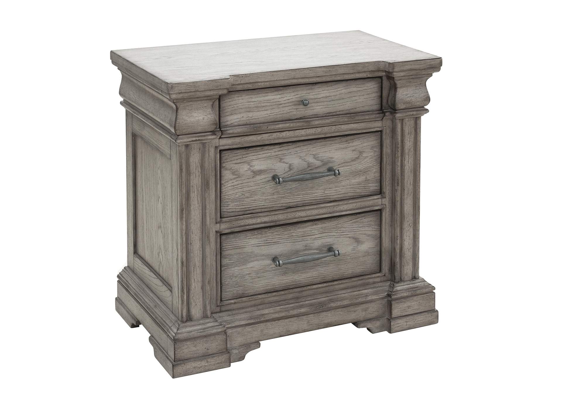 Madison Ridge 3 Drawer Nightstand in Heritage Taupe,Pulaski Furniture