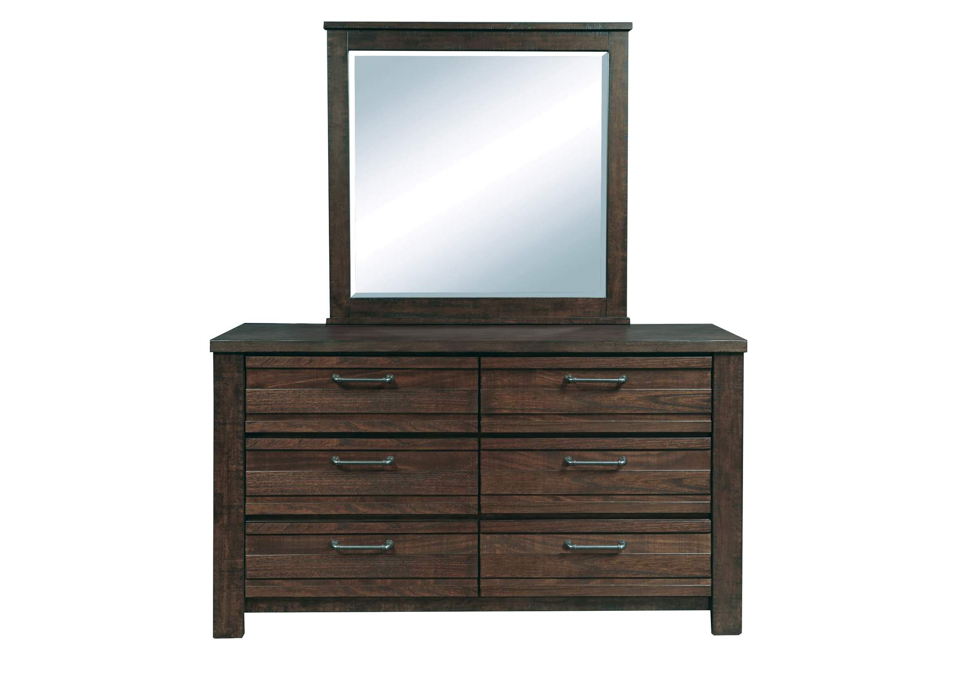 Ruff Hewn Dresser and Mirror,Pulaski Furniture