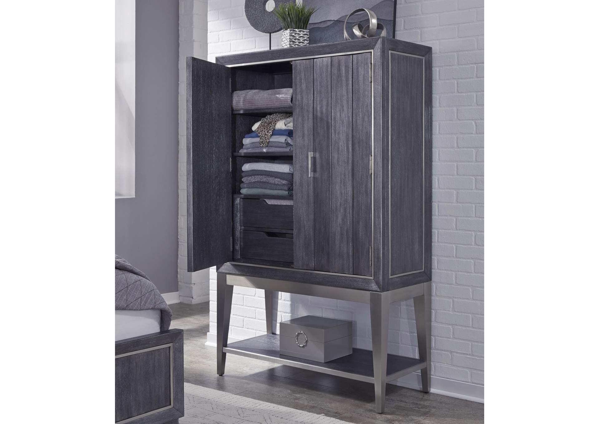 Echo Door Chest Deck in Charcoal,Pulaski Furniture