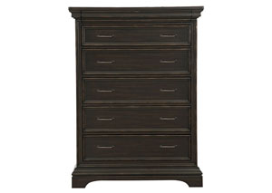 Image for Caldwell Black Drawer Chest