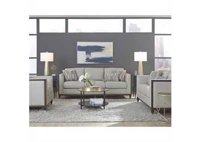 Addison Frost Grey Leather Sofa Set W/ Sofa, Armchair & Loveseat