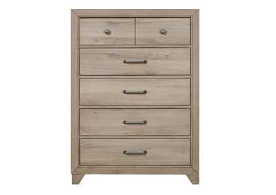 Image for Kids 5 Drawer Vertical Chest in River Birch Brown