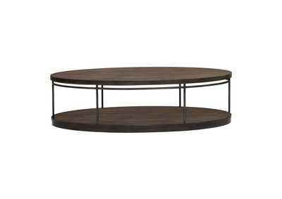 Image for Dark Wood Industrial Cocktail Table
