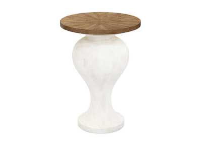 18" Round Urn Shaped Accent Table