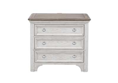 Image for Glendale Estates 3 Drawer USB Charging Nightstand