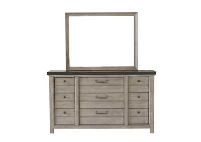 Image for 9 Drawer Dresser in Farmhouse Grey