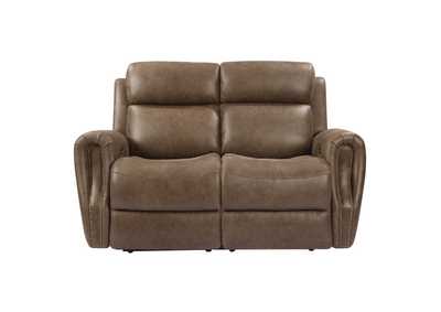 Image for Riley Light Brown Leather Sofa Set W/ Sofa & Loveseat