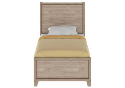 Image for Kids Twin Panel Bed in River Birch Brown