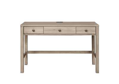 Image for Kids Three Drawer USB Charging Desk in River Birch Brown