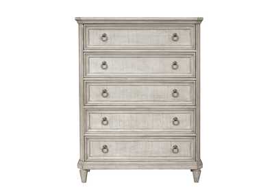 Image for Campbell Street 5 Drawer Chest in Vanilla Cream