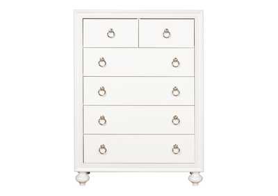 Image for Bella Youth Six Drawer Chest in White