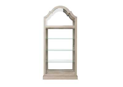Image for Mirrored Back Sliding Door Curio with Puck Light