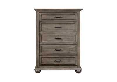 Image for Chatham Park 5 Drawer Chest in Warm Grey