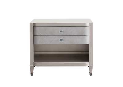 Image for Zoey 2 Drawer Nightstand with Open Shelf and Wireless Charger