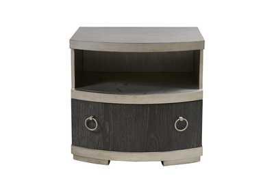 Image for Eve Open Shelf Nightstand with Storage Drawer