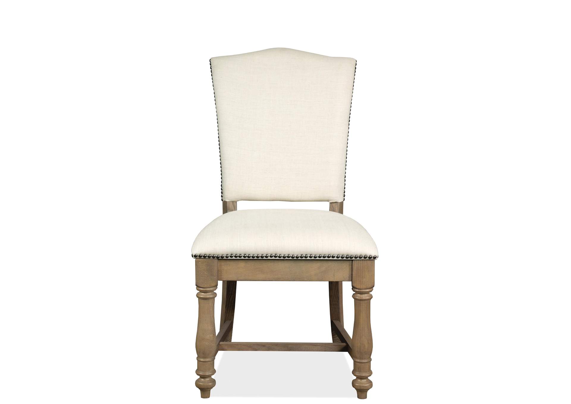 Aberdeen Weathered Driftwood Upholstered Side Chair 2in [Set of 2],Riverside