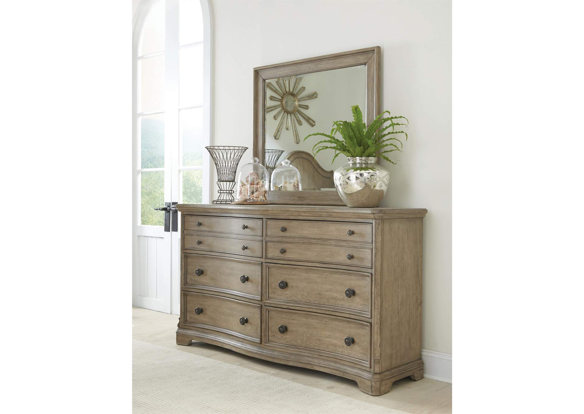 Corinne Sun-drenched Acacia 6-drawer Dresser,Riverside