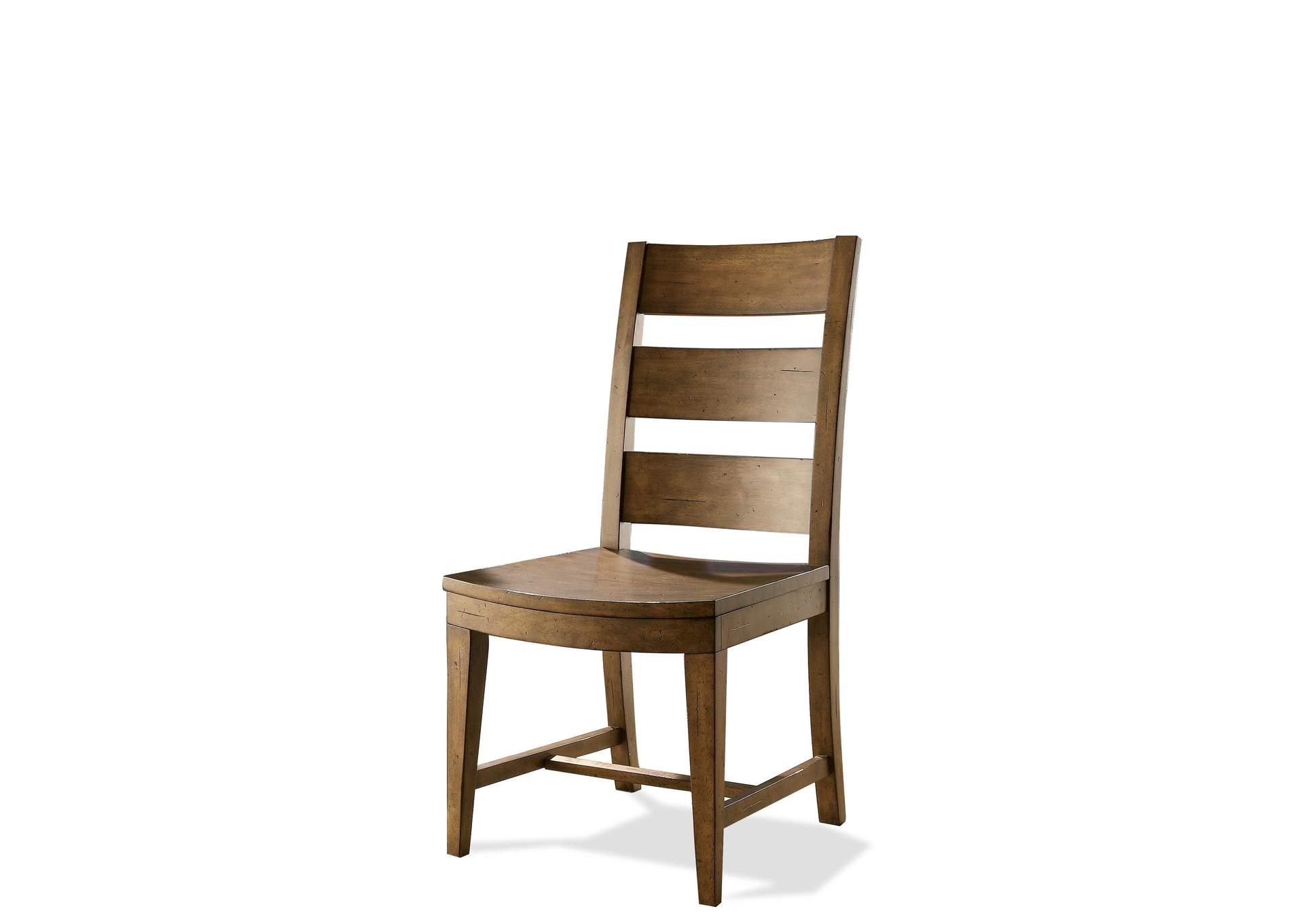 Hawthorne Barnwood Side Chair-wood Seat 2in [Set of 2],Riverside