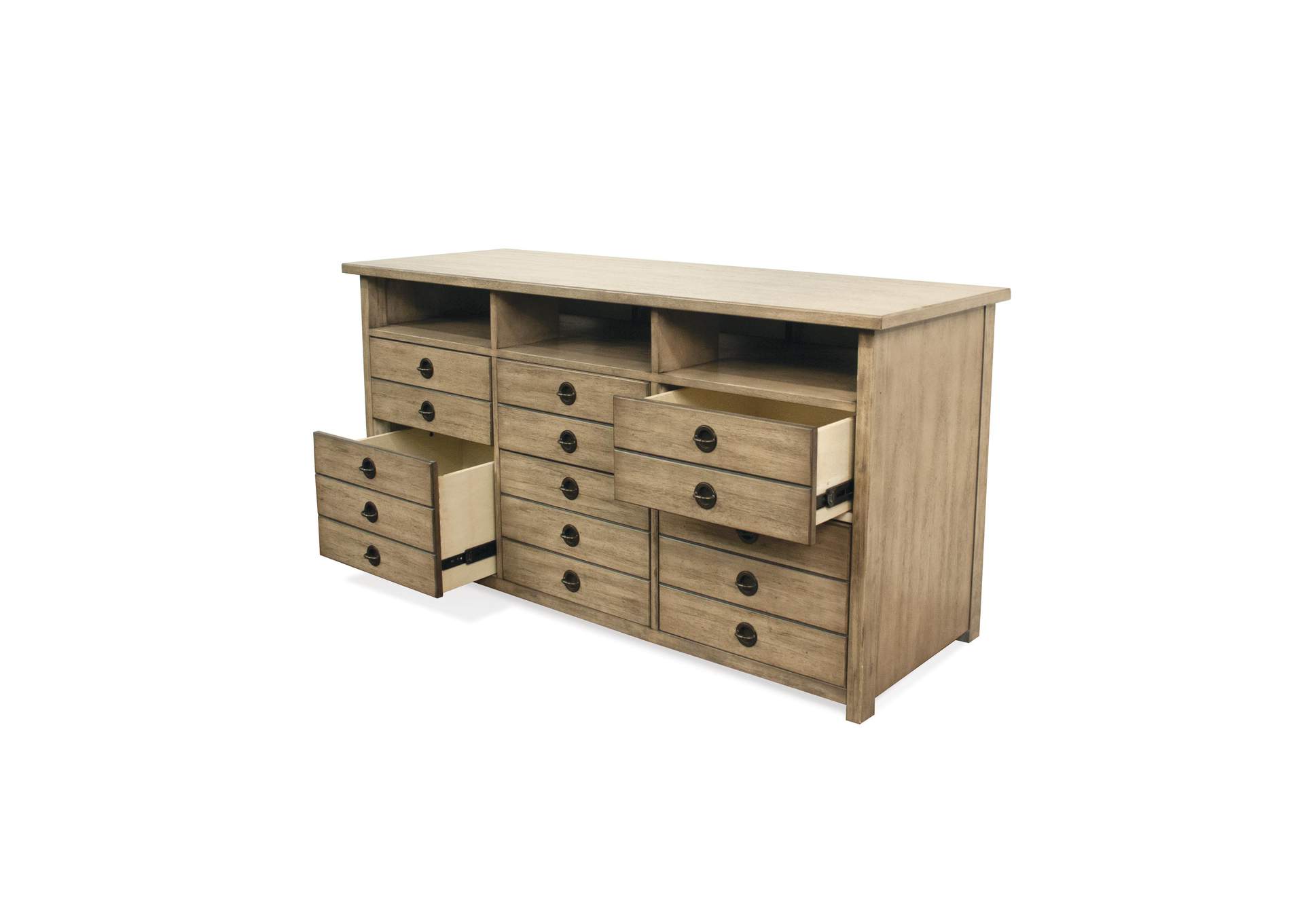 Perspectives Sun-drenched Acacia Entertainment File Cabinet,Riverside