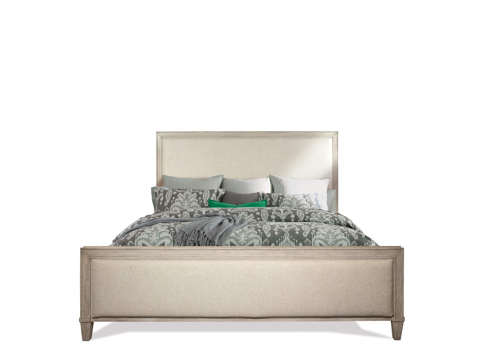 Talford Natural Natural Upholstered King Bed,Riverside