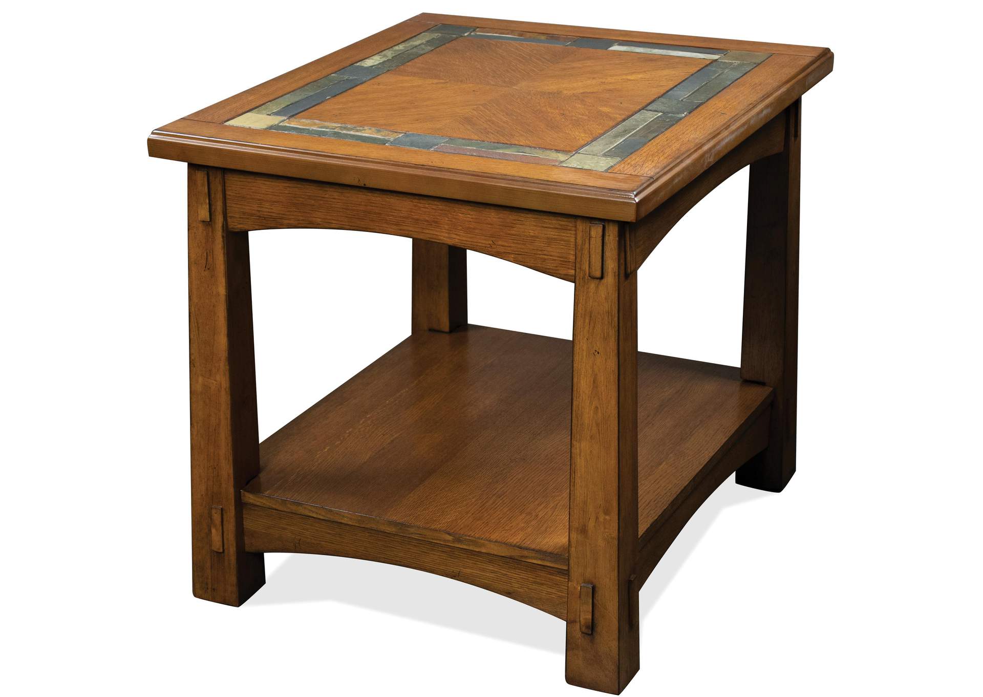 Craftsman Home Americana Oak End Table,Riverside