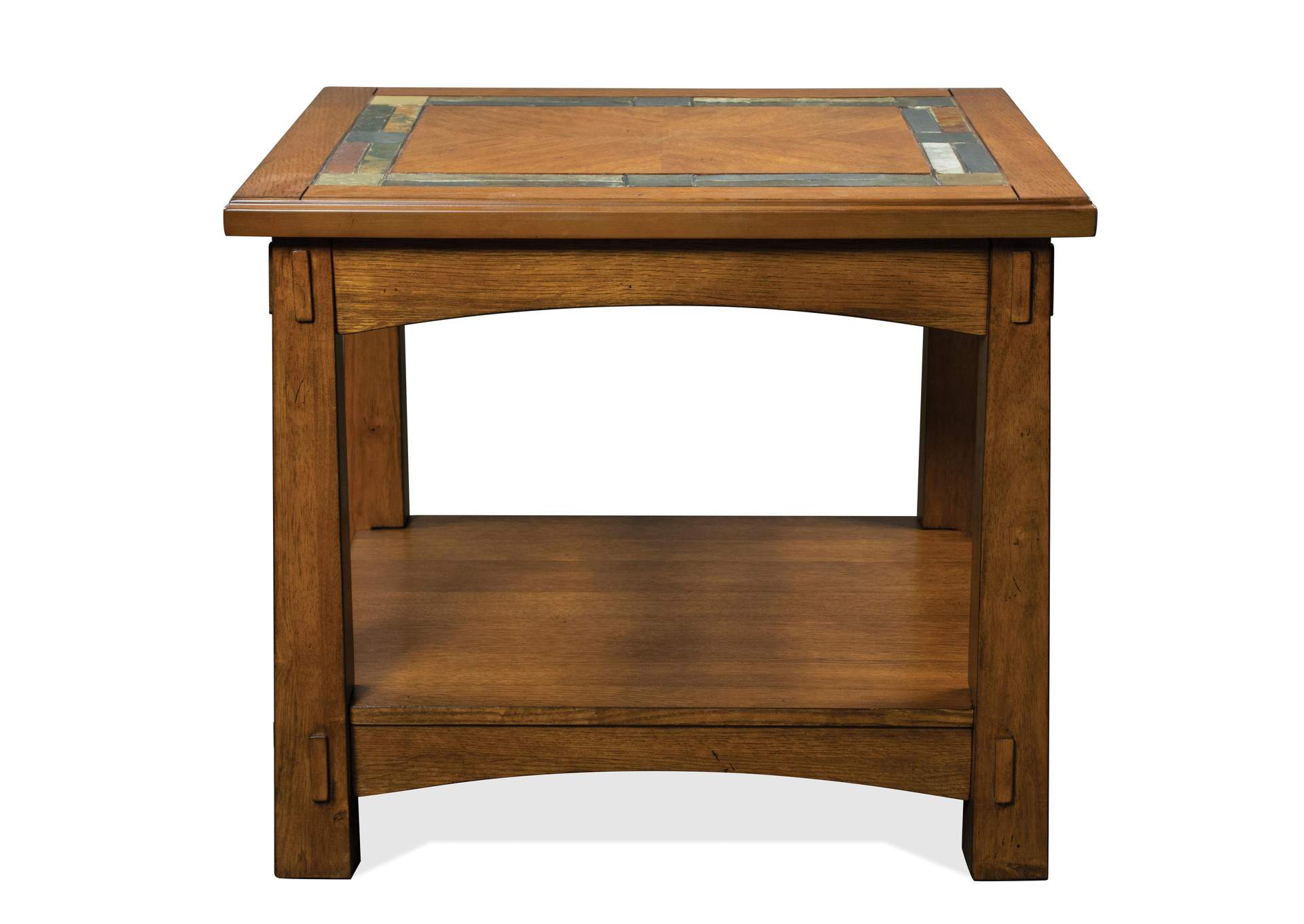 Craftsman Home Americana Oak End Table,Riverside