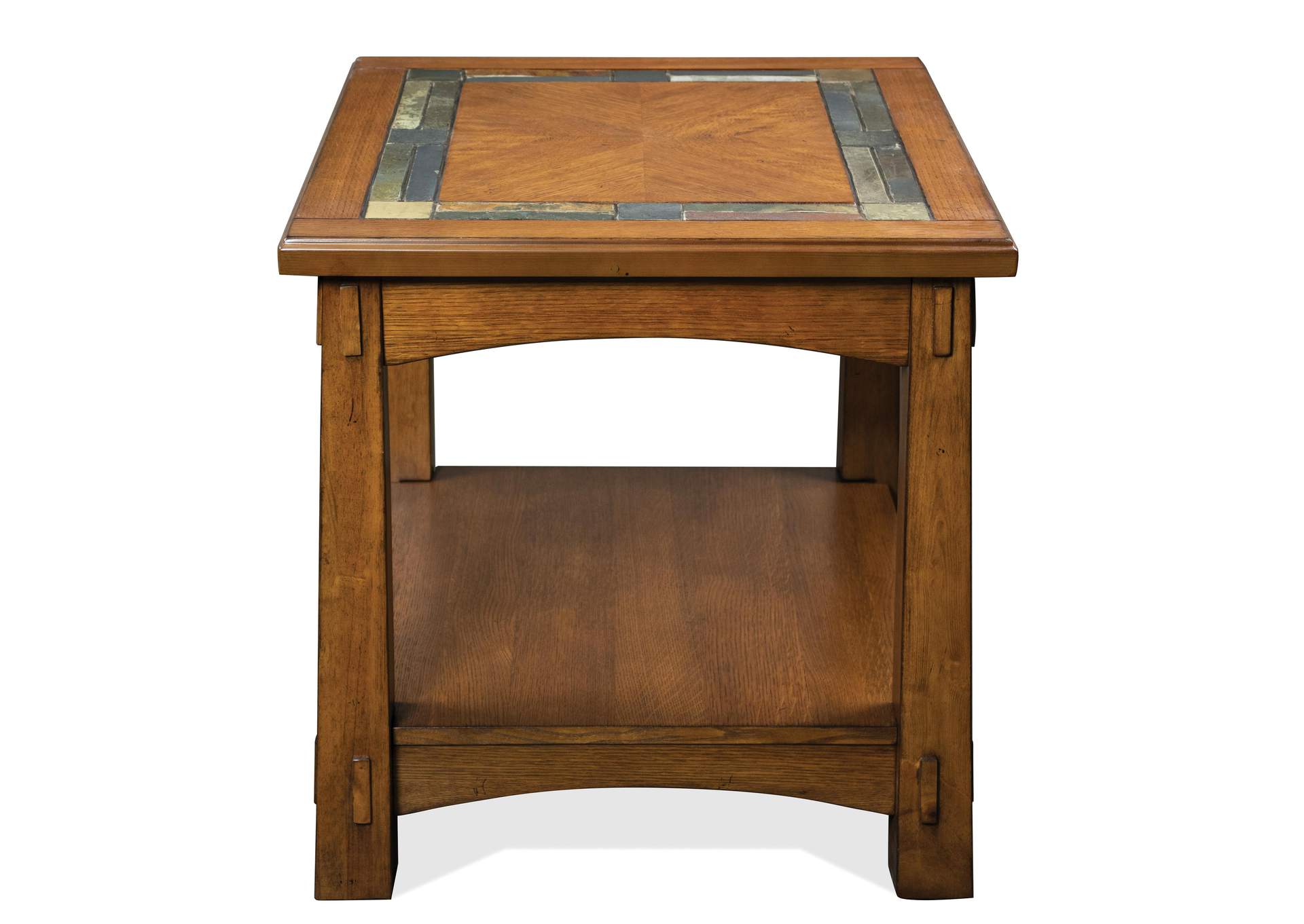 Craftsman Home Americana Oak End Table,Riverside