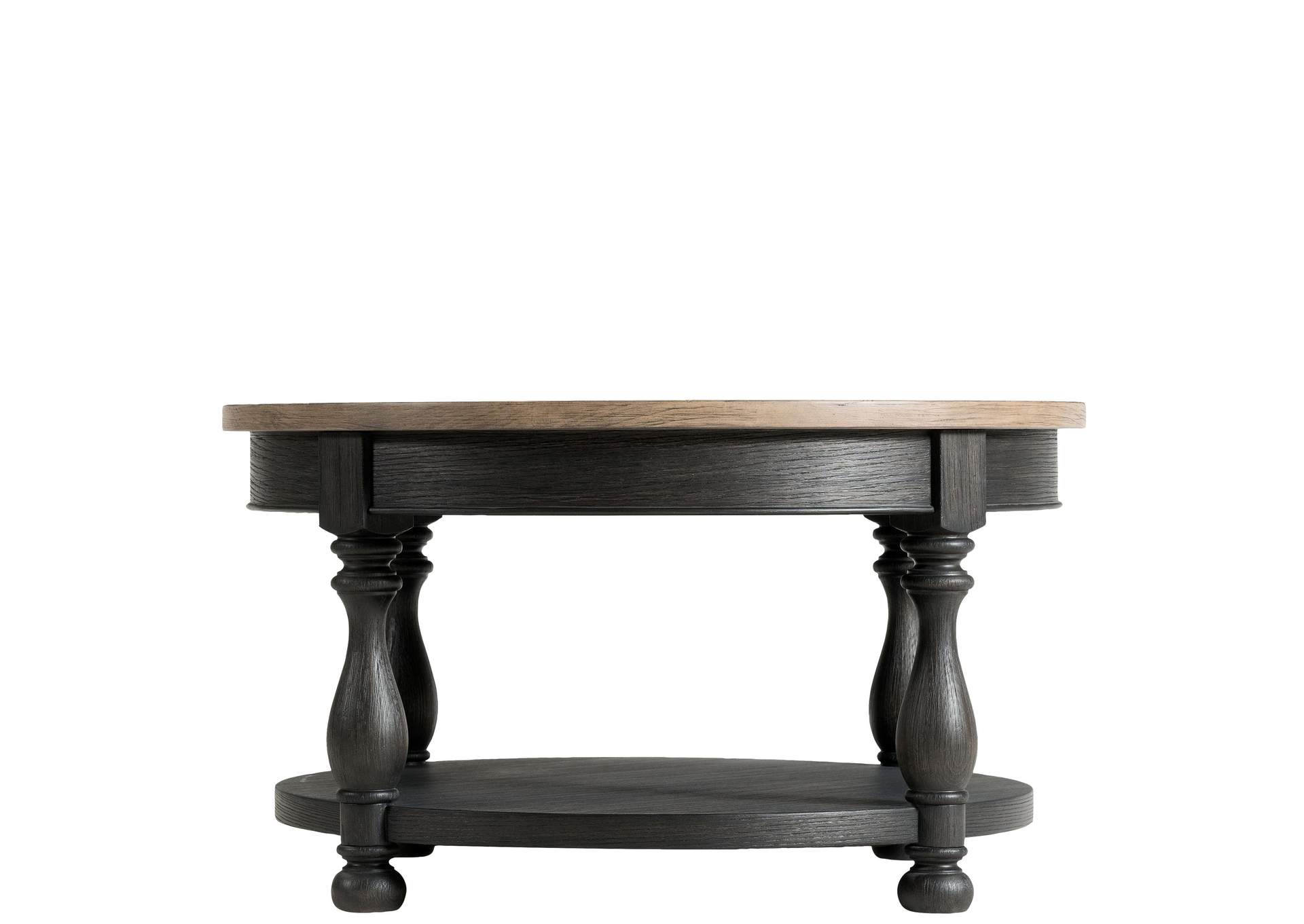 Barrington Two Tone Round Cocktail Table,Riverside