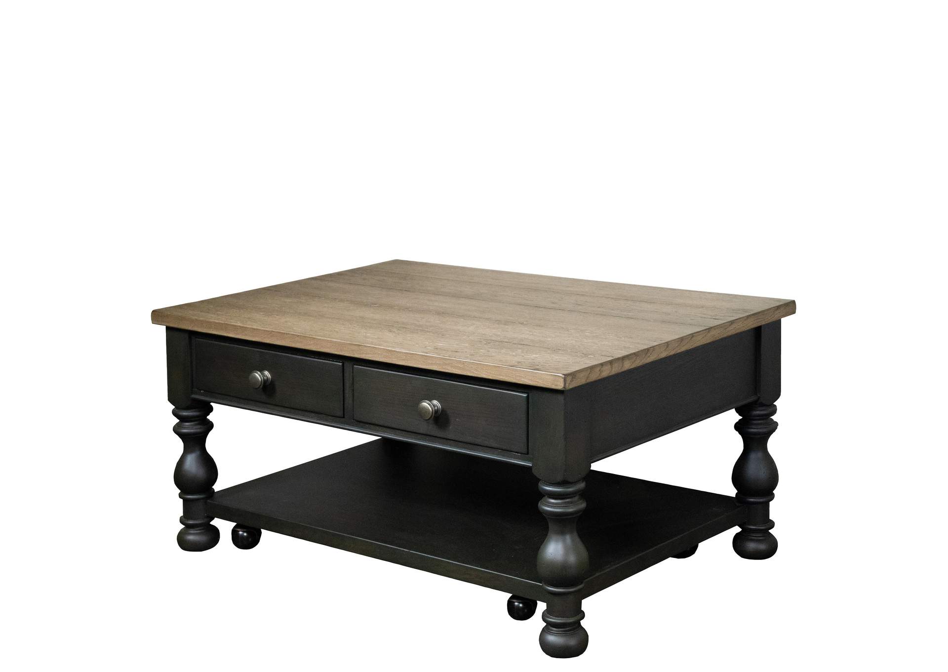 Barrington Two Tone Rectangle Cocktail Table,Riverside