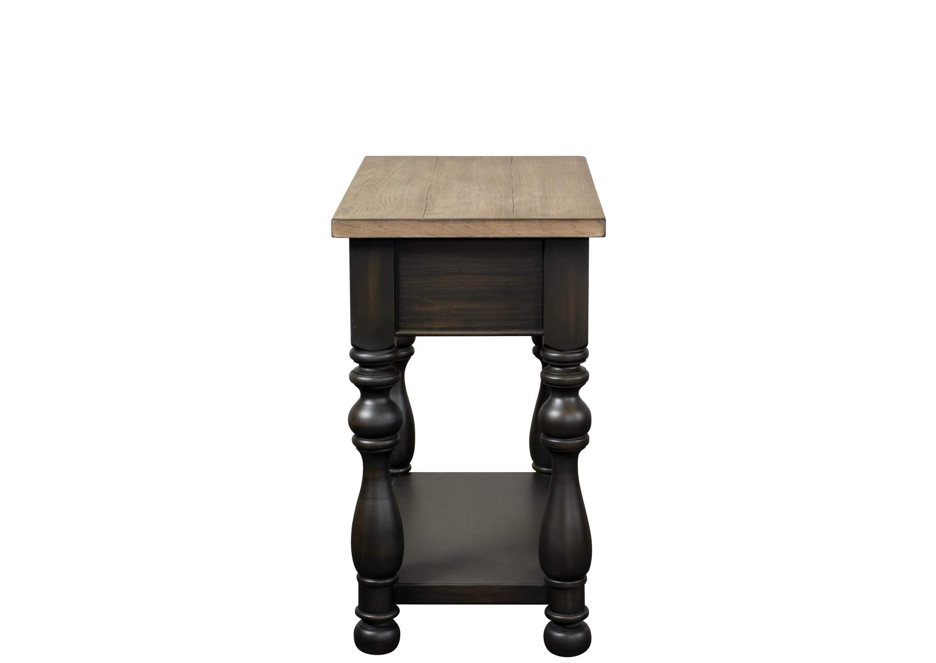 Barrington Two Tone Chairside Table,Riverside