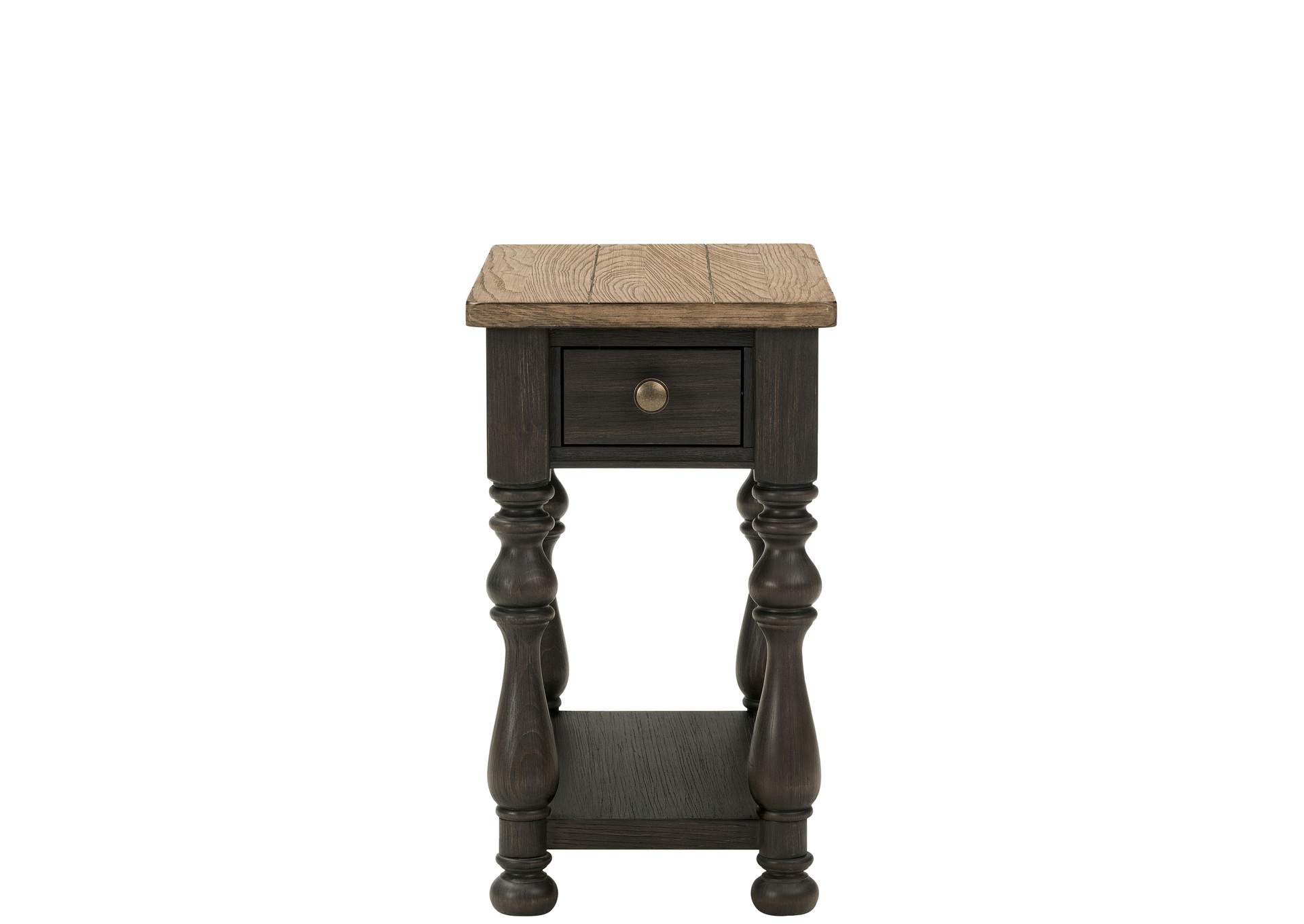 Barrington Two Tone Chairside Table,Riverside