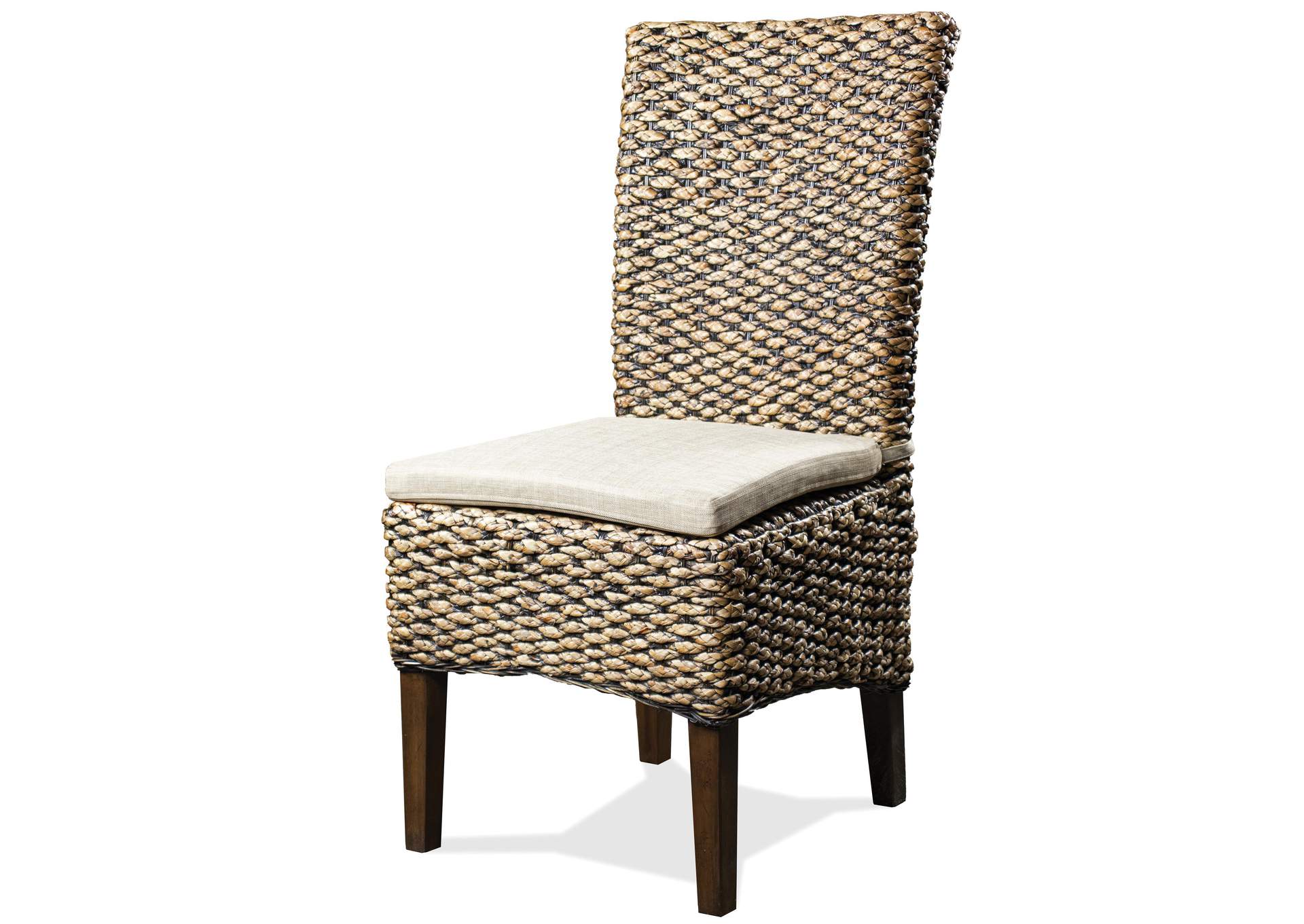 Mix-n-match Chairs Hazelnut Woven Side Upholstered Chair 2in [Set of 2],Riverside