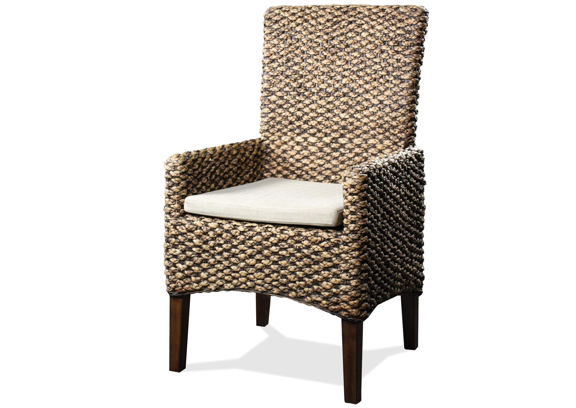 Mix-n-match Chairs Hazelnut Woven Arm Upholstered Chair 2in [Set of 2],Riverside