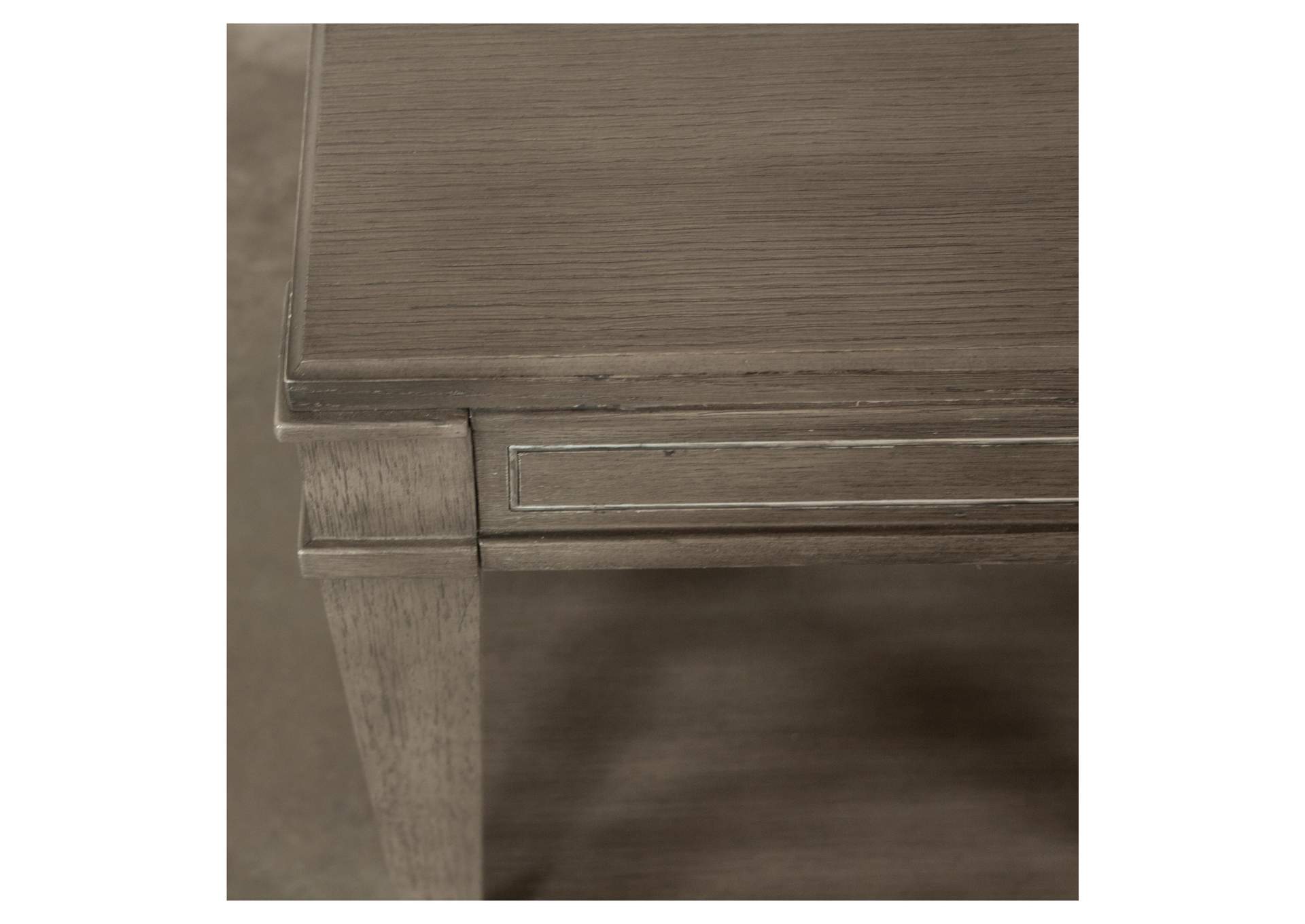 Dara Two Gray Wash Rectangle End Table,Riverside