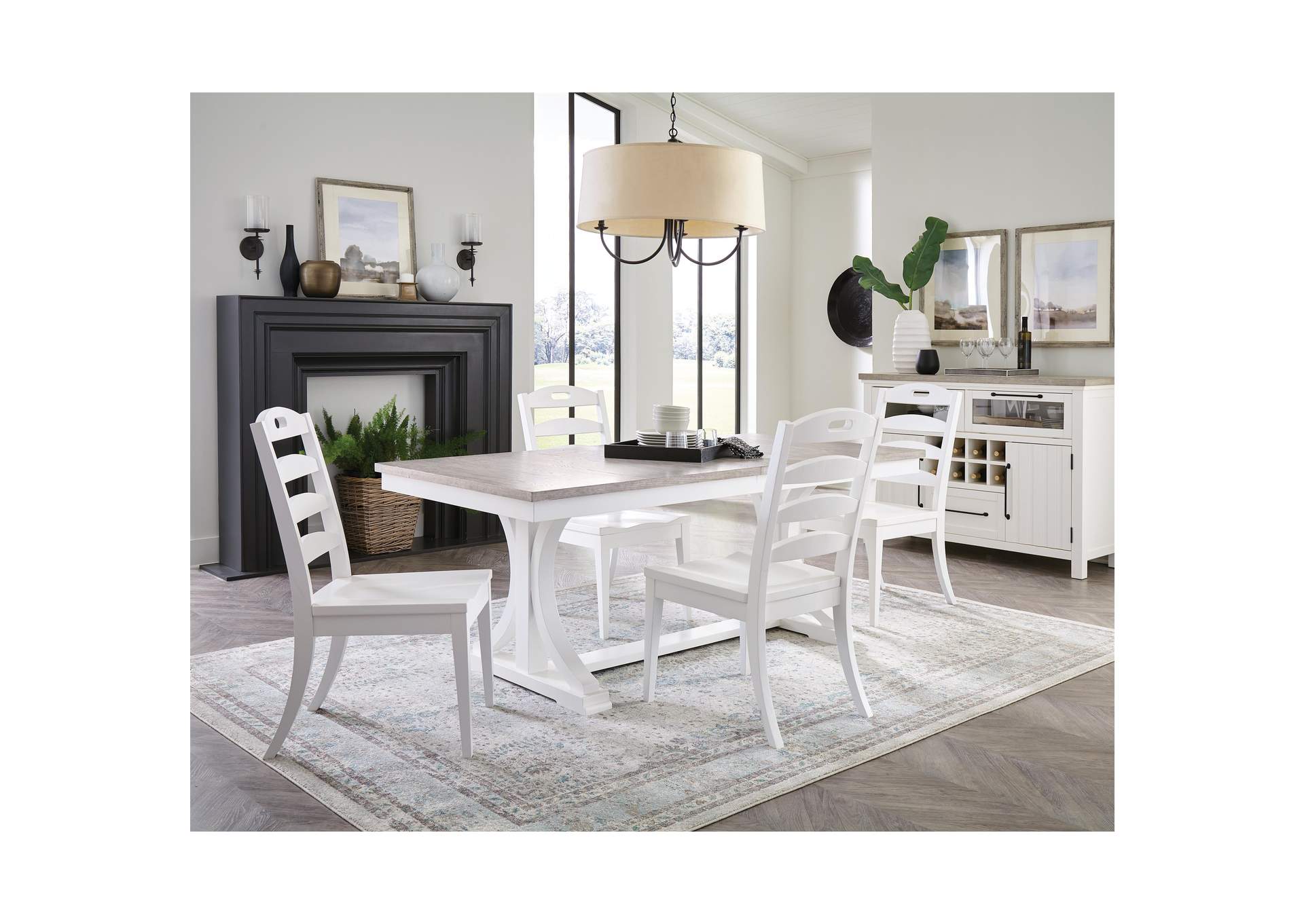 Cora Trestle Dining Table,Riverside