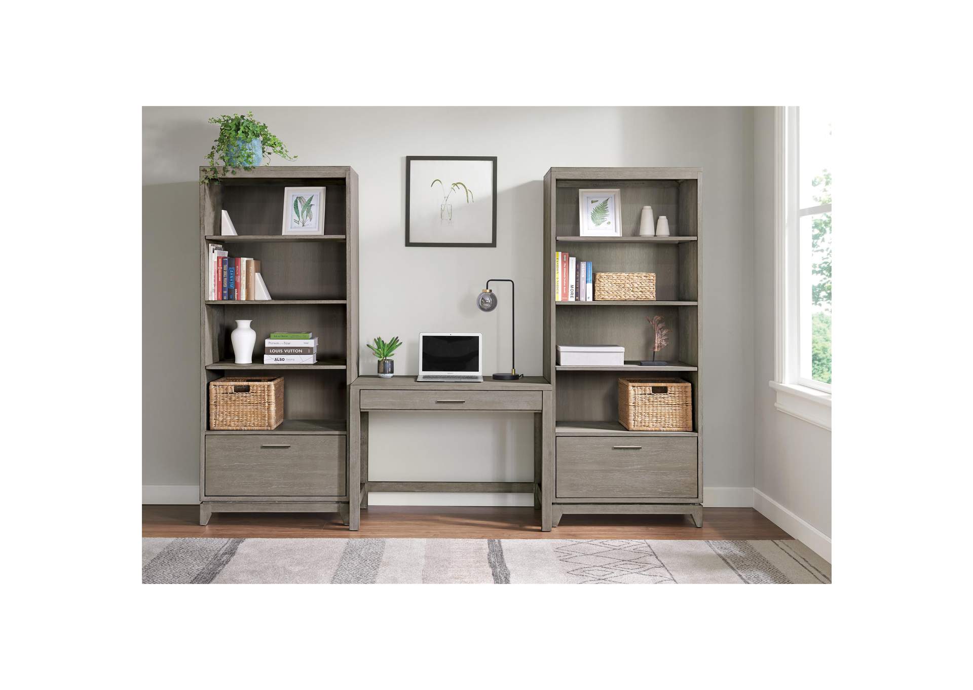 Rafferty Pavestone Drawer Bookcase,Riverside