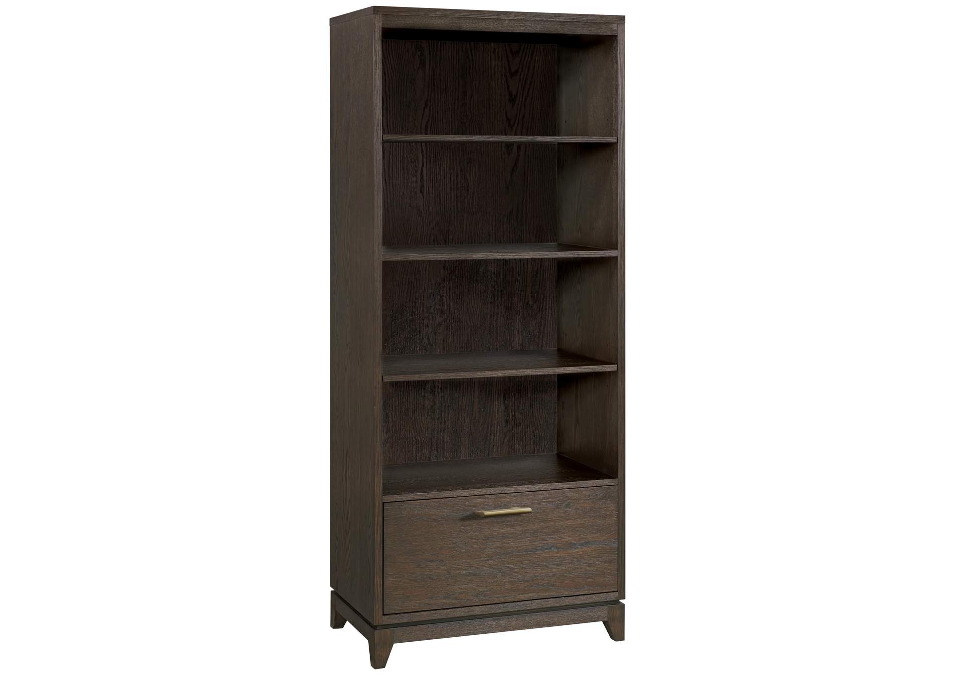 Rafferty Umber Drawer Bookcase,Riverside