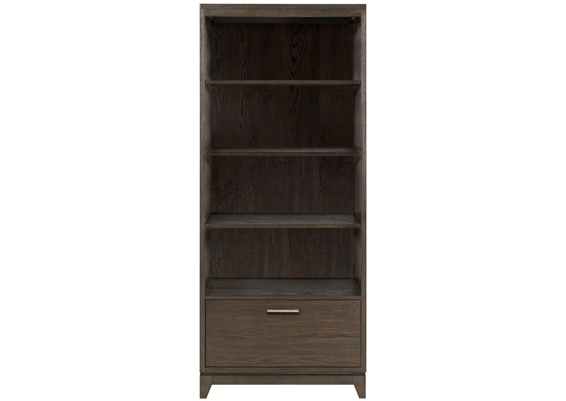 Rafferty Umber Drawer Bookcase,Riverside