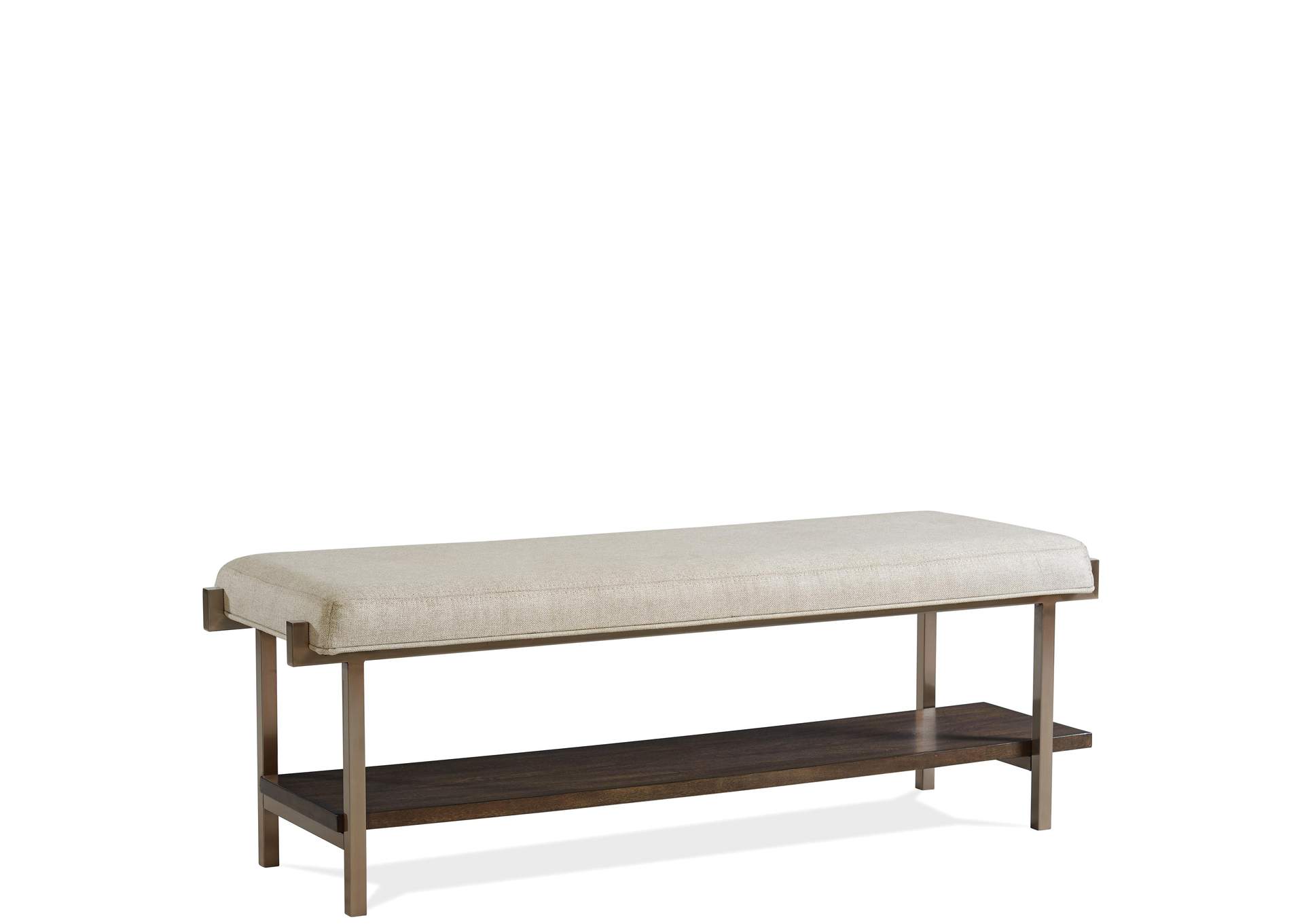 Monterey Mink Upholstered Bed Bench,Riverside