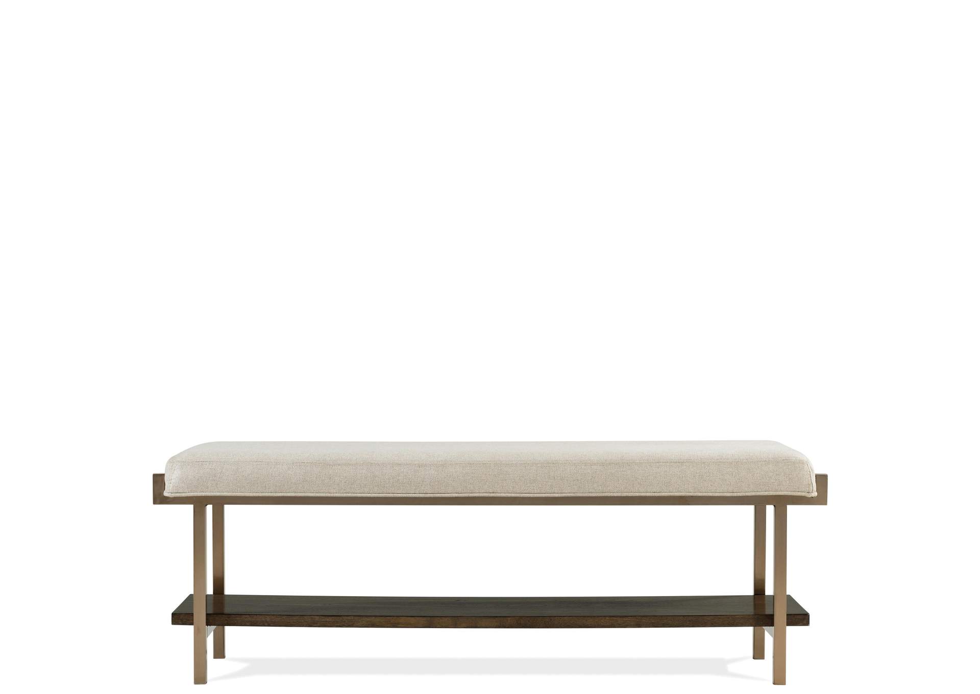 Monterey Mink Upholstered Bed Bench,Riverside