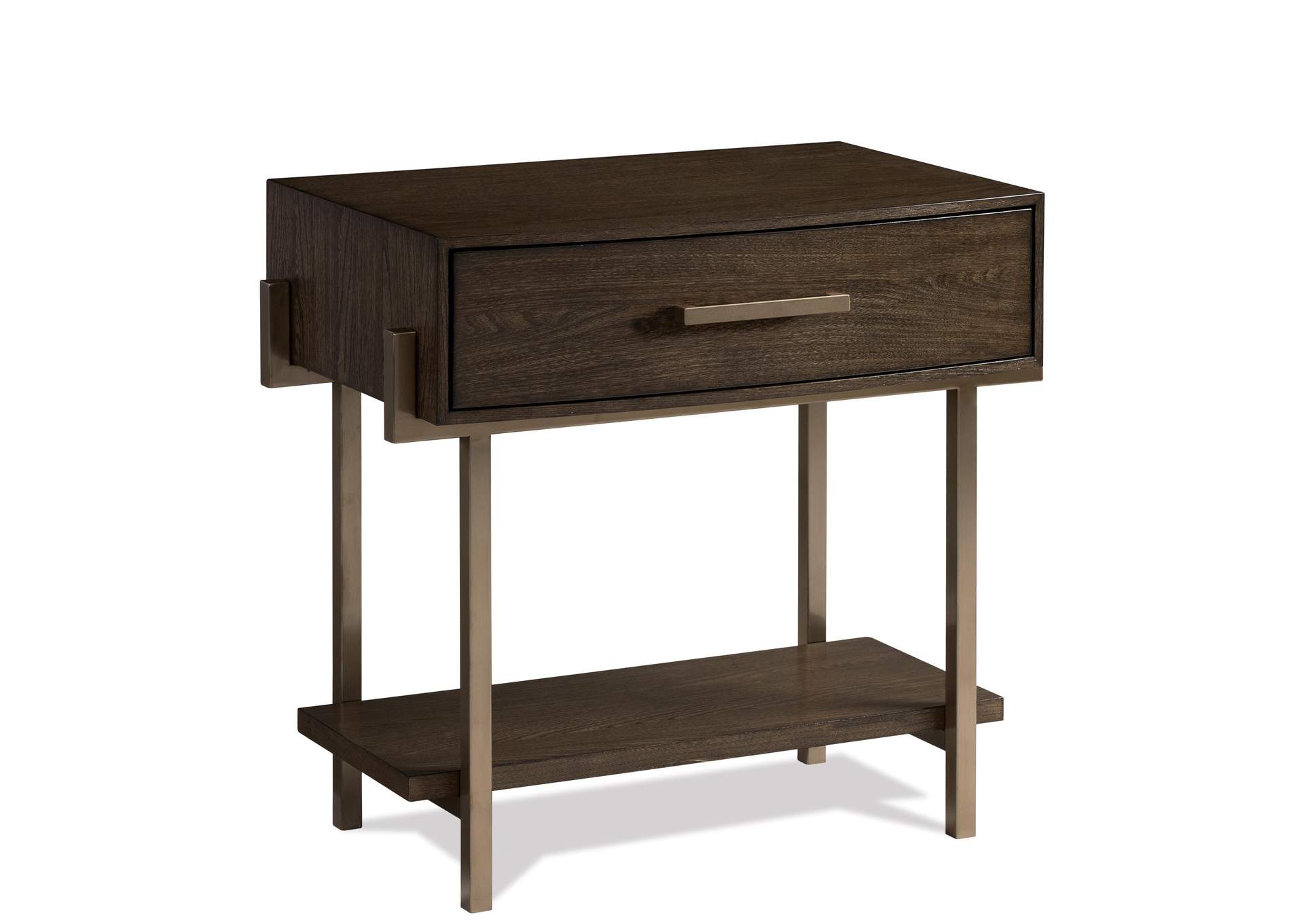 Monterey Mink 1-drawer Nightstand,Riverside